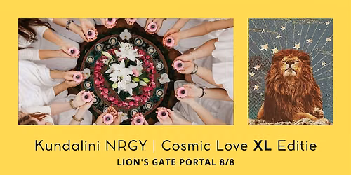 Kundalini NRGY KAP | Cosmic Love XL - LION'S GATE EDITIE met cacao en lotus
