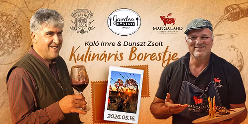 Kal\u00f3 Imre & Dunszt Zsolt kulin\u00e1ris borestje 