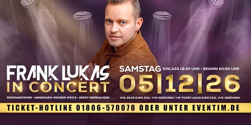 Frank Lukas in Concert