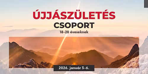 \u00dajj\u00e1sz\u00fclet\u00e9s csoport - 18-28 \u00e9veseknek BETELT!