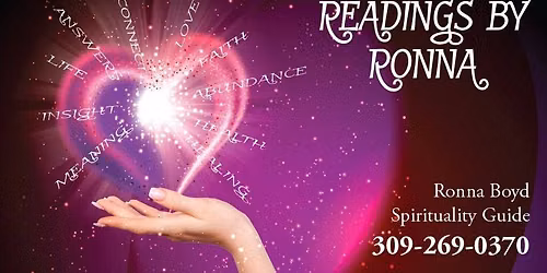Readings by Ronna Returns to The Broom Closet & Healing Haven LLCSeptember 12 & 13