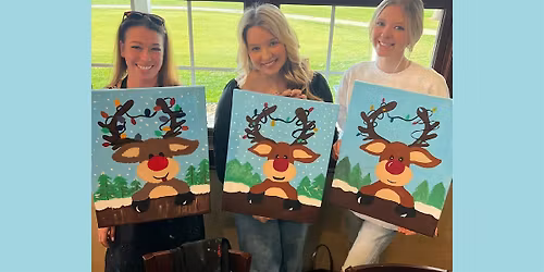 Christmas Rudolph  Paint Party in Kirtland