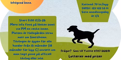 Bl\u00e5b\u00e4rst\u00e4vling i Simrishamn 17:e maj 2026