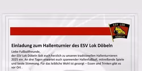 Hallencup ESV Lok D\u00f6beln