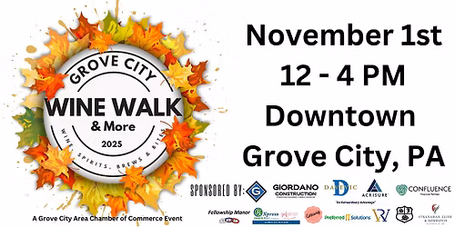 2025 Grove City Wine Walk & More