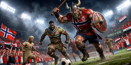 28 \u00e5rs ventetid er over: Norge - Irak p\u00e5 storskjerm i Gravane!