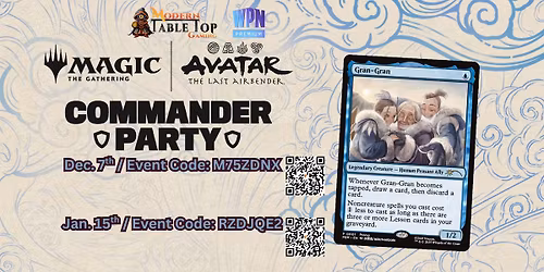 Commander Party: Avatar the Last Airbender
