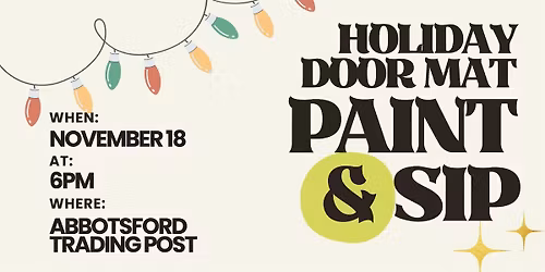 Doormat Paint n\u2019Sip Night