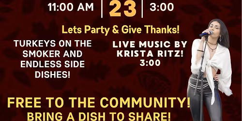 Thanksgiving party feat: Krista Ritz!\ud83e\udd83\ud83c\udfa4