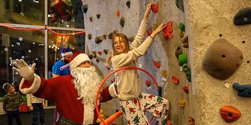 Climbing with Santa