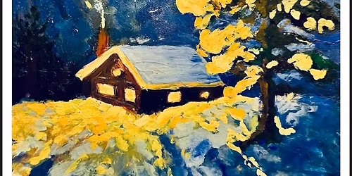 Cozy cabin painting workshop 