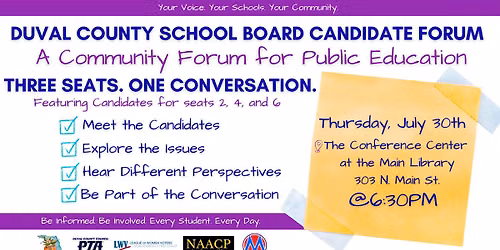 Duval County School Board Candidate Forum