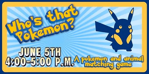 Who's that Pokemon?