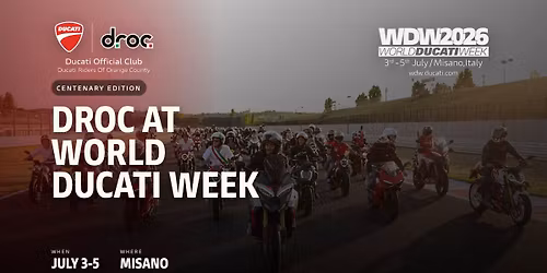 Ducati Riders from Orange County to World Ducati Week 2026