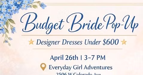Budget Bride Pop Up Sale
