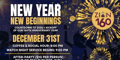 New Years Eve Watch Service & After Party