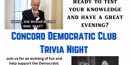Concord Democratic Club TRIVIA NIGHT
