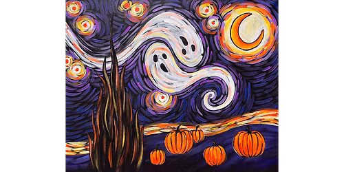Van Gogh\u2019s Starry Night - Halloween II - Paint and Sip in Sacramento | Classpop!\u2122