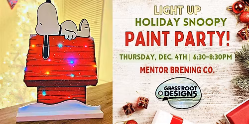Light Up Holiday Snoopy | Mentor Brewing Co.