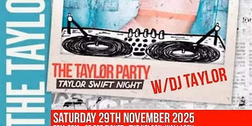 Taylor Swift Party - Taylor Swift Night
