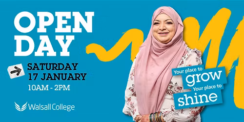Walsall College January Open Day 2026