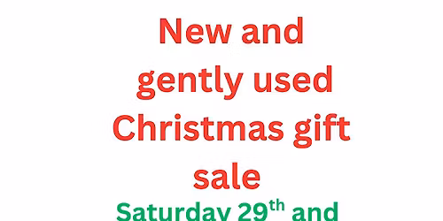 New and gently used Christmas gift sale