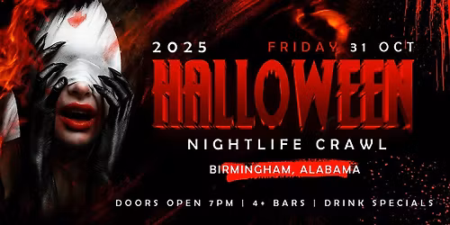 Halloween Nightlife Crawl Birmingham, Alabama 2025