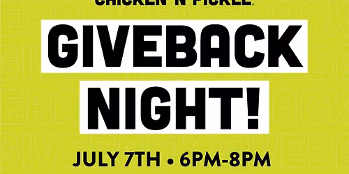Chicken N Pickle Giveback Night for Meowy Matchmakers