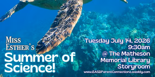 Miss Esther's Summer of Science Series: UNDER THE SEA!