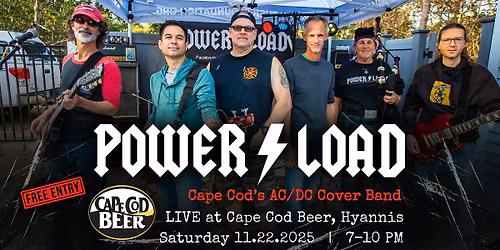 Power Load AC/DC Cover Band LIVE at Cape Cod Beer!