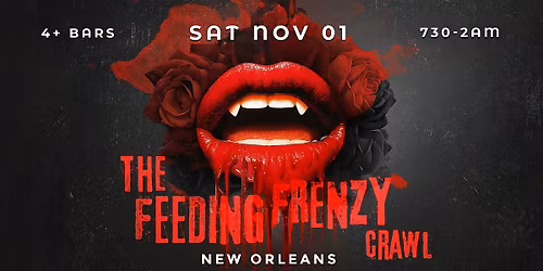 Feeding Frenzy Halloween Bar Crawl New Orleans 2025