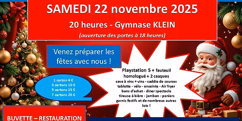 GRAND LOTO DE NOEL DU COMITE DES FETES