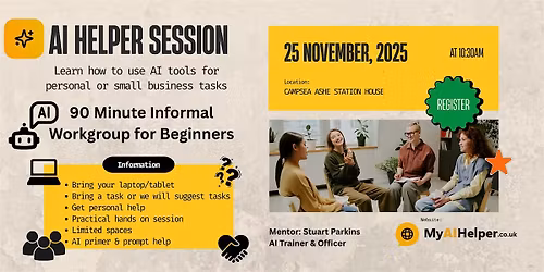 AI Helper Session - For Beginners