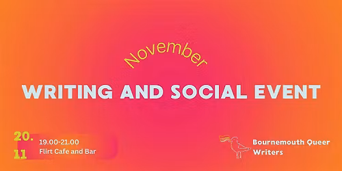 November Write and Socialise - LGBTQ+ group