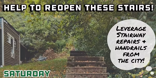 Clean-up the Bartlett St Steps in North Fairmount!