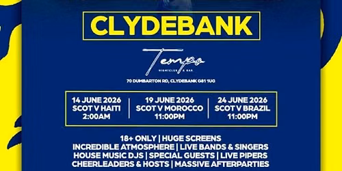 Tartan Army Zone: Scotland Vs Morocco (Clydebank)
