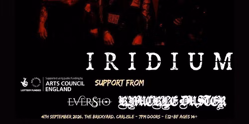Waterlines & Iridium \u2014 Co\u2011Headline Show w\/ support from Eversio + Knuckleduster