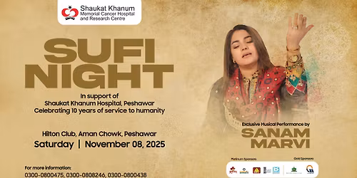 Sufi Night in support of Shaukat Khanum Hospital, Peshawar