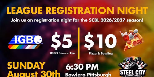 Steel City Bowling League Registration Night 