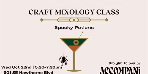 Craft Mixology Class - Spooky Potions