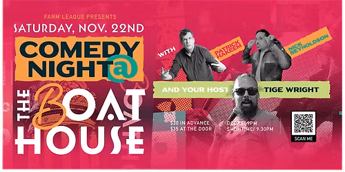 Comedy Night at Boathouse DTK!