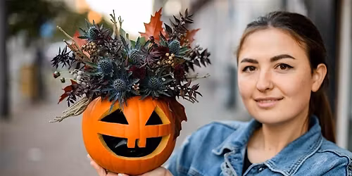 Halloween Pumpkin Flower Arranging Class
