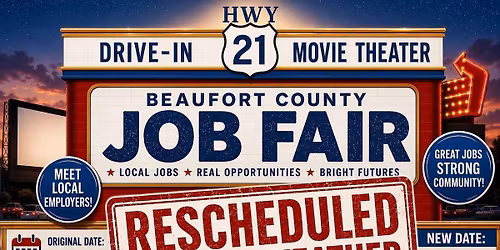 HWY 21 Drive-In Movie Theater Beaufort County Job Fair