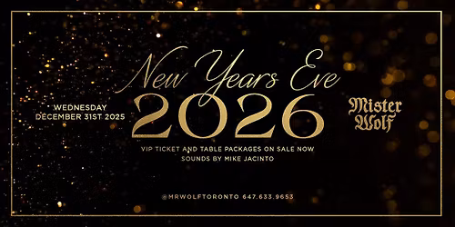 New Years Eve 2026 at Mister Wolf