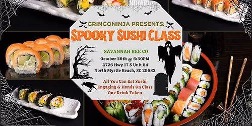 Spooky Sushi Class at Savannah Bee Co