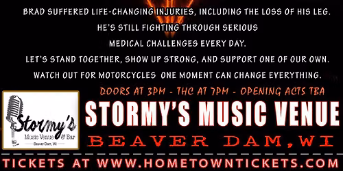 Benefit Concert for Brad Voelker freaturing: Texas Hippie Coalition at Stormy's  | Beaver Dam , WI