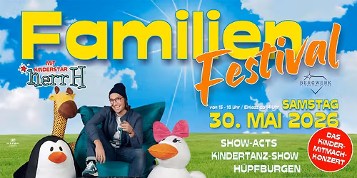 Gro\u00dfes FamilienFestival KinderMitmachKonzert mit herrH live im Lustgarten Potsdam