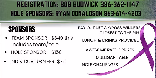 3rd Annual Charity Golf Tournament
