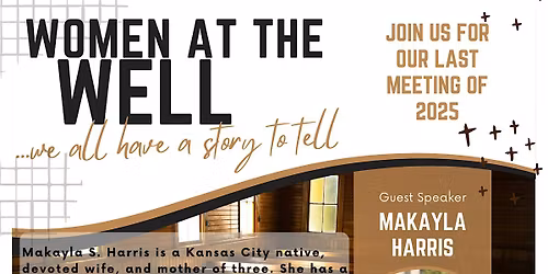 Women at the Well...we all have a story to tell.