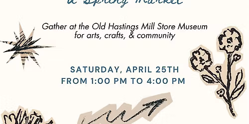 Artisans at the Mill: A Spring Market